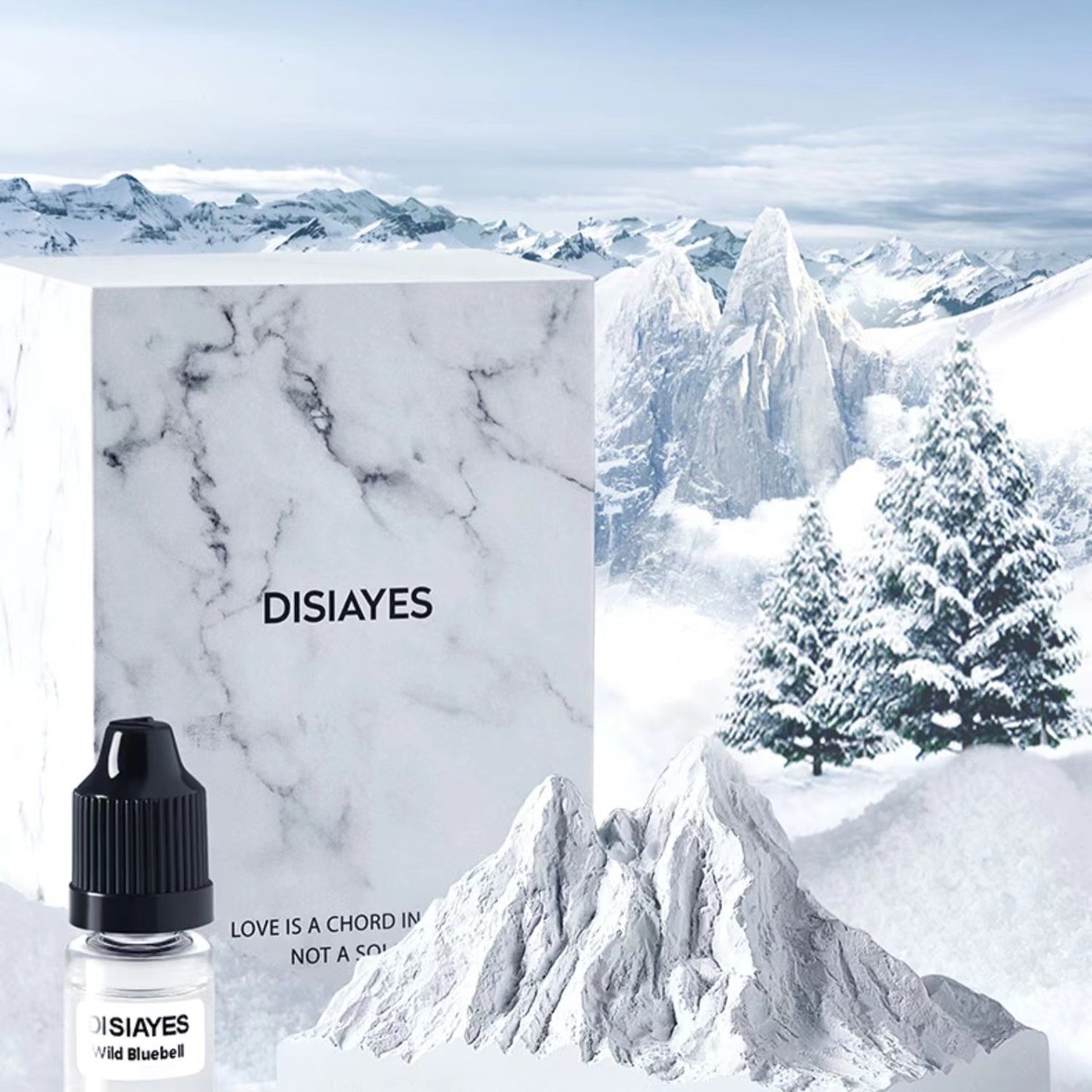 Alpine Fragrant Stone Aromatherapy Snow Mountain Decoration Essential Oil, Non Fire Crystal Vine Stick, Bedroom Car